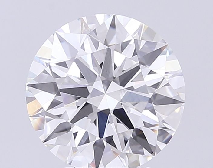 IGI Round 3.53ct E VVS2 Ideal Loose Lab Diamond: IGI Round 3.53ct E VVS2 Ideal Loose Lab Diamond A stunning IGI-certified, lab-grown diamond boasts exceptional clarity and brilliance with its VVS2 grade and EX polish. Weighing in at 3.53 carats, thi