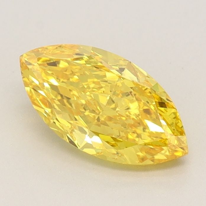 IGI Marquise 1.01ct Fancy Vivid Yellow VVS2 Loose Lab Diamond: IGI Marquise 1.01ct Fancy Vivid Yellow VVS2 Loose Lab Diamond Experience the brilliance of nature, redefined. This stunning 1.01ct Fancy Vivid Yellow VVS2 loose lab diamond boasts exceptional color an