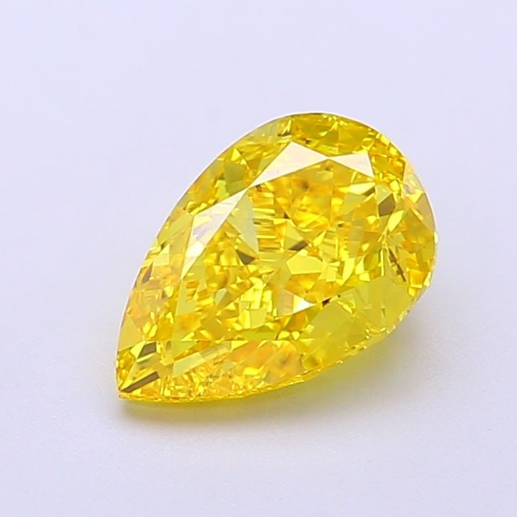 Loose Lab Diamond - IGI Pear 1.64ct Fancy Vivid Yellow VVS1: Loose Lab Diamond - IGI Pear 1.64ct Fancy Vivid Yellow VVS1 Experience the brilliance of nature in a lab-grown diamond, certified by IGI as Fancy Vivid Yellow with exceptional clarity and cut. This 1.