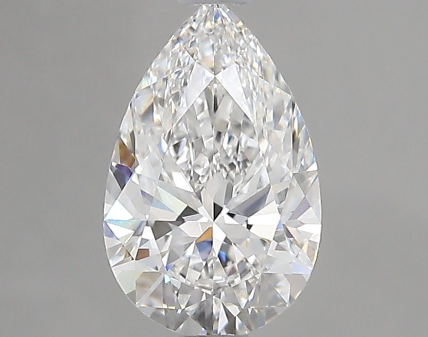 Loose Lab Diamond - IGI Pear 1.58ct E VVS2: Loose Lab Diamond - IGI Pear 1.58ct E VVS2 A rare and exceptional lab-grown diamond, this IGI-certified pear-shaped gem boasts an impressive 1.58 carats of unparalleled brilliance, with an E color gra