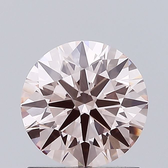IGI Round 1.08ct Fancy Light Pinkish Brown VVS2 Ideal Loose Lab Diamond: IGI Round 1.08ct Fancy Light Pinkish Brown VVS2 Ideal Loose Lab Diamond A stunning Fancy Light Pinkish Brown VVS2 Ideal lab-grown diamond, certified by the International Gemological Institute (IGI), b