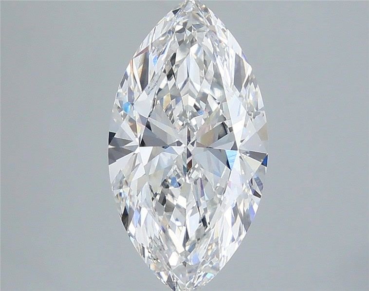 IGI Marquise 2.5ct F VVS2 Loose Lab Diamond: IGI Marquise 2.5ct F VVS2 Loose Lab Diamond A rare opportunity to own a truly unique gem, this 2.5ct IGI Marquise lab diamond boasts exceptional clarity and color, graded VVS2 and F respectively, maki