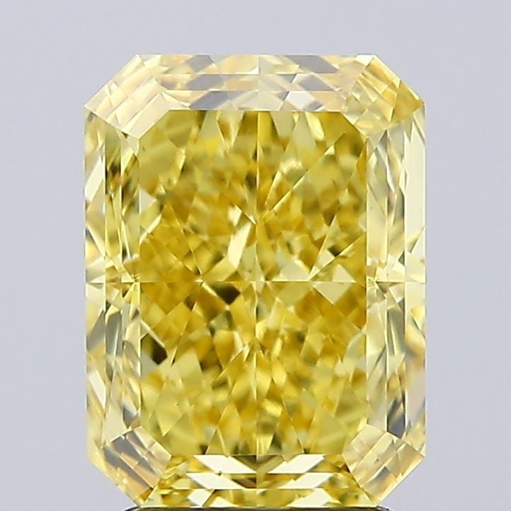 IGI Radiant 2.7ct Fancy Vivid Yellow VVS2 Loose Lab Diamond: IGI Radiant 2.7ct Fancy Vivid Yellow VVS2 Loose Lab Diamond Experience the brilliance of nature's own sunshine in this stunning 2.7ct Fancy Vivid Yellow VVS2 lab-grown diamond, certified by IGI and bo