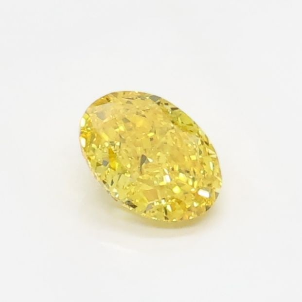 Fancy Vivid Yellow VVS2 Oval 0.44ct Lab Diamond: Fancy Vivid Yellow VVS2 Oval 0.44ct Lab Diamond A rare and radiant gem, this 0.44ct Fancy Vivid Yellow VVS2 Oval lab diamond boasts exceptional clarity and color, making it a true standout among diamo