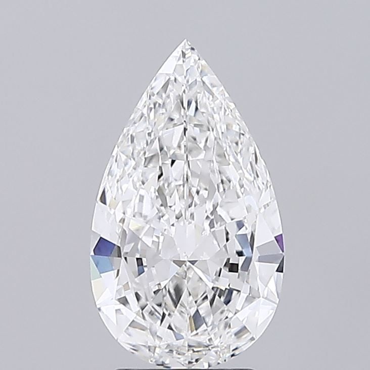Loose Lab Diamond - IGI Pear 2.21ct E VVS2: Loose Lab Diamond - IGI Pear 2.21ct E VVS2 A truly unique and rare find, this exquisite pear-shaped lab diamond boasts exceptional clarity with an IGI VVS2 certification, setting it apart from natural