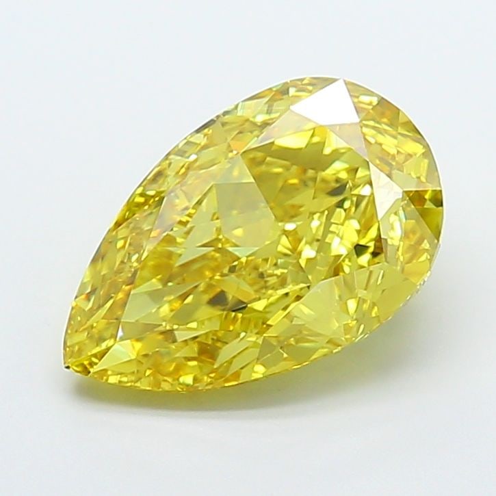 Loose Lab Diamond - IGI Pear 7.31ct Fancy Vivid Yellow VVS2: Loose Lab Diamond - IGI Pear 7.31ct Fancy Vivid Yellow VVS2 Experience the brilliance of nature in a lab-grown wonder, this 7.31ct Fancy Vivid Yellow IGI-certified diamond boasts exceptional clarity (