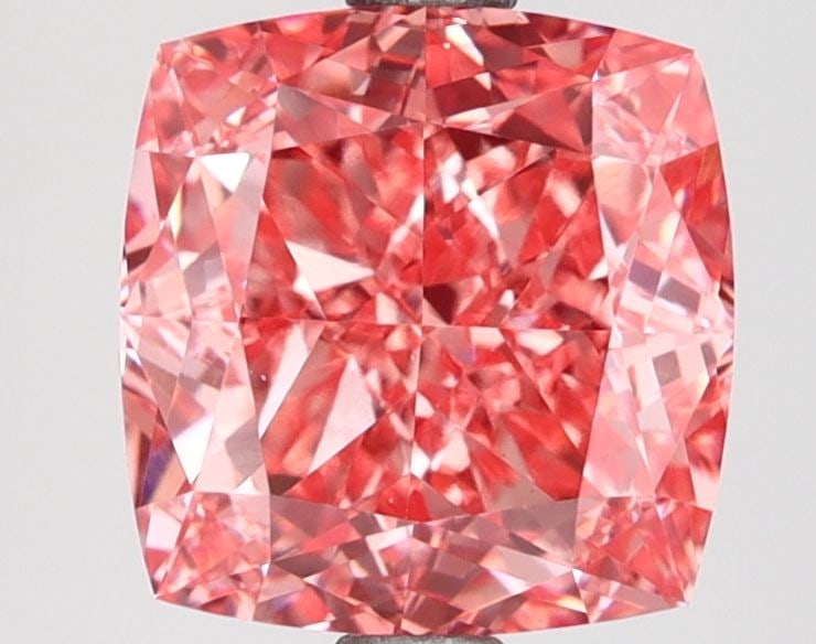 Loose Lab Diamond - IGI Cushion Modified 2.89ct Fancy Vivid Pink VVS2: Loose Lab Diamond - IGI Cushion Modified 2.89ct Fancy Vivid Pink VVS2 Experience the beauty of a truly unique diamond, grown in a lab with precision and care. This 2.89ct Fancy Vivid Pink VVS2 loose l