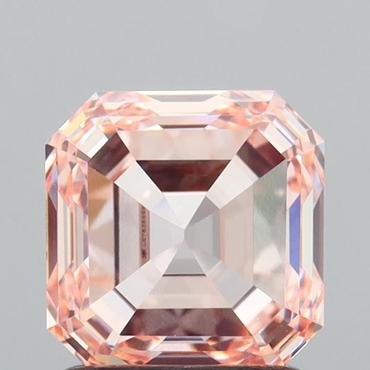 IGI Asscher 1.58ct Fancy Intense Pink VVS2 Loose Lab Diamond: IGI Asscher 1.58ct Fancy Intense Pink VVS2 Loose Lab Diamond Experience the rare beauty of a Fancy Intense Pink diamond, one of the most coveted colors in the world of gemstones. This exquisite 1.58ct
