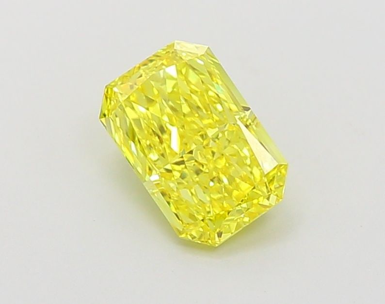IGI Radiant 1.23ct Fancy Vivid Yellow VVS2 Loose Lab Diamond: IGI Radiant 1.23ct Fancy Vivid Yellow VVS2 Loose Lab Diamond Experience the brilliance of nature in this stunning 1.23ct Fancy Vivid Yellow VVS2 loose lab diamond, certified by IGI and boasting except