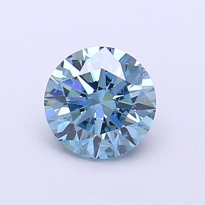 IGI Round 1.06ct Fancy Vivid Blue VVS2 Ideal Loose Lab Diamond: IGI Round 1.06ct Fancy Vivid Blue VVS2 Ideal Loose Lab Diamond Experience the breathtaking beauty of nature in a lab-grown diamond, certified by IGI as Fancy Vivid Blue with exceptional clarity and po