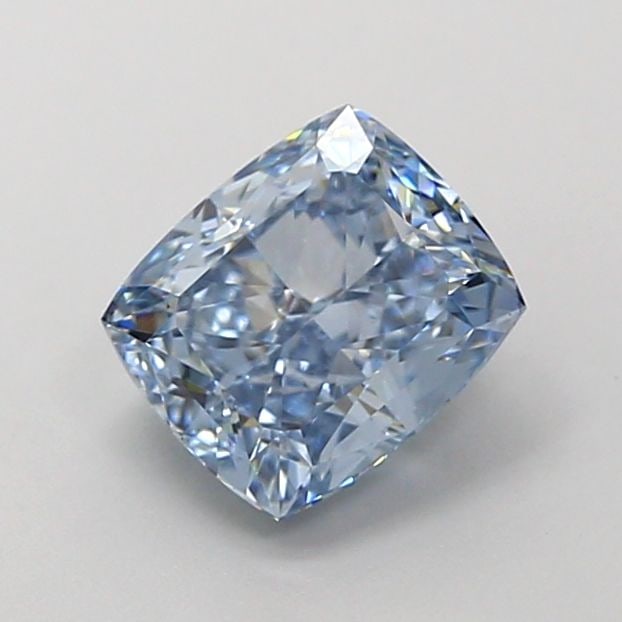 Loose Lab Diamond - IGI Cushion Modified 1.58ct Fancy Vivid Blue VVS1: Loose Lab Diamond - IGI Cushion Modified 1.58ct Fancy Vivid Blue VVS1 Experience the breathtaking beauty of a Fancy Vivid Blue lab diamond, certified by IGI as 1.58 carats in exceptional clarity (VVS1