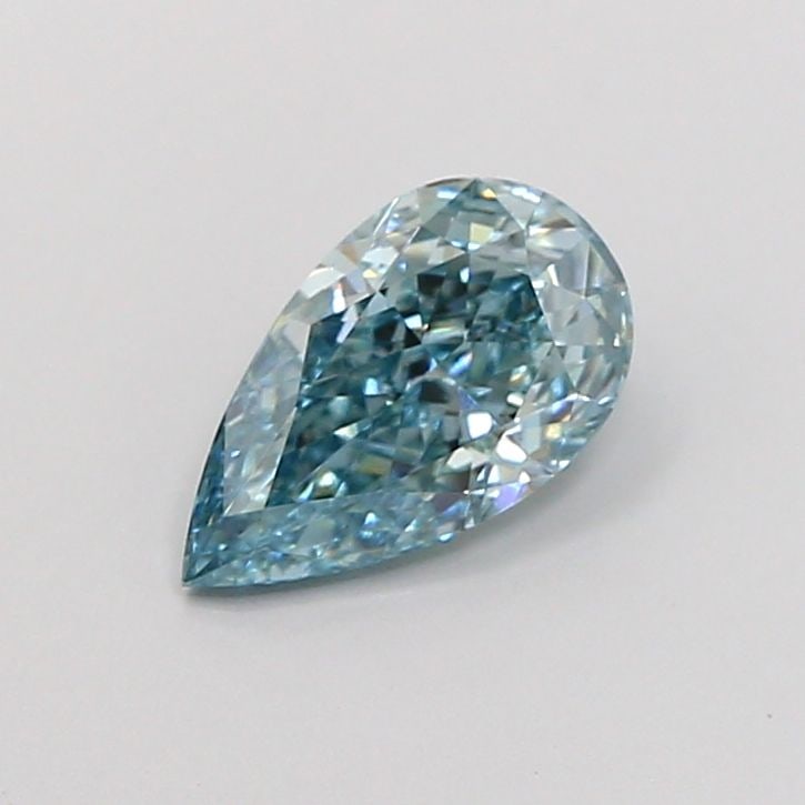 Loose Lab Diamond - IGI Pear 1.01ct Fancy Vivid Blue VVS2: Loose Lab Diamond - IGI Pear 1.01ct Fancy Vivid Blue VVS2 Experience the rare beauty of a Fancy Vivid Blue lab-grown diamond, certified by the International Gemological Institute (IGI) as VVS2
