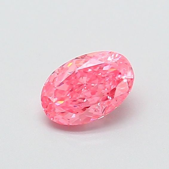 IGI Oval 0.51ct Fancy Vivid Pink VVS2 Loose Lab Diamond: IGI Oval 0.51ct Fancy Vivid Pink VVS2 Loose Lab Diamond Experience the breathtaking beauty of a lab-grown diamond, certified by IGI as Fancy Vivid Pink with exceptional clarity and cut. This 0.51ct VV