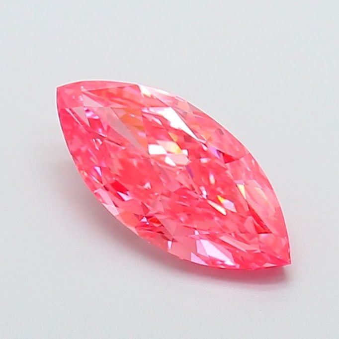 IGI Marquise 2.27ct Fancy Vivid Pink VVS2 Loose Lab Diamond: IGI Marquise 2.27ct Fancy Vivid Pink VVS2 Loose Lab Diamond Experience the rare beauty of a Fancy Vivid Pink diamond, one of the most coveted colors in the world of gemstones. This exquisite 2.27ct la