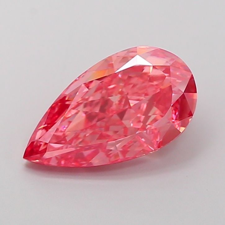 Loose Lab Diamond - IGI Pear 3.03ct Fancy Vivid Pink VVS2: Loose Lab Diamond - IGI Pear 3.03ct Fancy Vivid Pink VVS2 A rare and exquisite lab-grown diamond, this 3.03ct Fancy Vivid Pink IGI-certified gem boasts exceptional clarity (VVS2) and polish (EX), givi