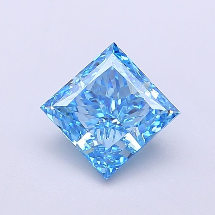 IGI Princess 1.13ct Fancy Vivid Blue VVS2 Loose Lab Diamond: IGI Princess 1.13ct Fancy Vivid Blue VVS2 Loose Lab Diamond Experience the breathtaking beauty of a Fancy Vivid Blue diamond, one of the rarest and most coveted colors in diamonds. This stunning
