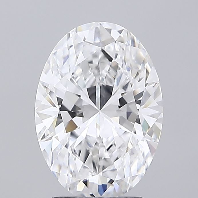 IGI Oval 2.45ct D VVS2 Loose Lab Diamond: IGI Oval 2.45ct D VVS2 Loose Lab Diamond A stunning IGI-certified lab-grown diamond, weighing 2.45 carats and boasting exceptional clarity with a VVS2 grade, this oval-cut gem shines bright in the EX