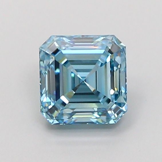 IGI Asscher 1.05ct Fancy Vivid Blue VVS2 Loose Lab Diamond: IGI Asscher 1.05ct Fancy Vivid Blue VVS2 Loose Lab Diamond Experience the breathtaking beauty of nature in a lab-grown, Fancy Vivid Blue diamond, certified by IGI as VVS2 clarity and boasting EX polis
