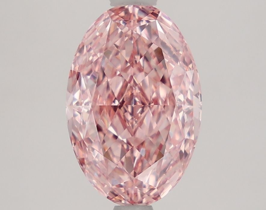 IGI Oval 2.3ct Fancy Vivid Pink VVS2 Loose Lab Diamond: IGI Oval 2.3ct Fancy Vivid Pink VVS2 Loose Lab Diamond Experience the beauty of nature with this stunning 2.3ct Fancy Vivid Pink VVS2 loose lab diamond, certified by IGI and showcasing exceptional