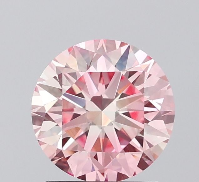 IGI Round 1.54ct Fancy Intense Pink VVS2 Loose Lab Diamond: IGI Round 1.54ct Fancy Intense Pink VVS2 Loose Lab Diamond A true gem for the connoisseur, this 1.54ct Fancy Intense Pink VVS2 lab-grown diamond boasts exceptional clarity and color, making it a