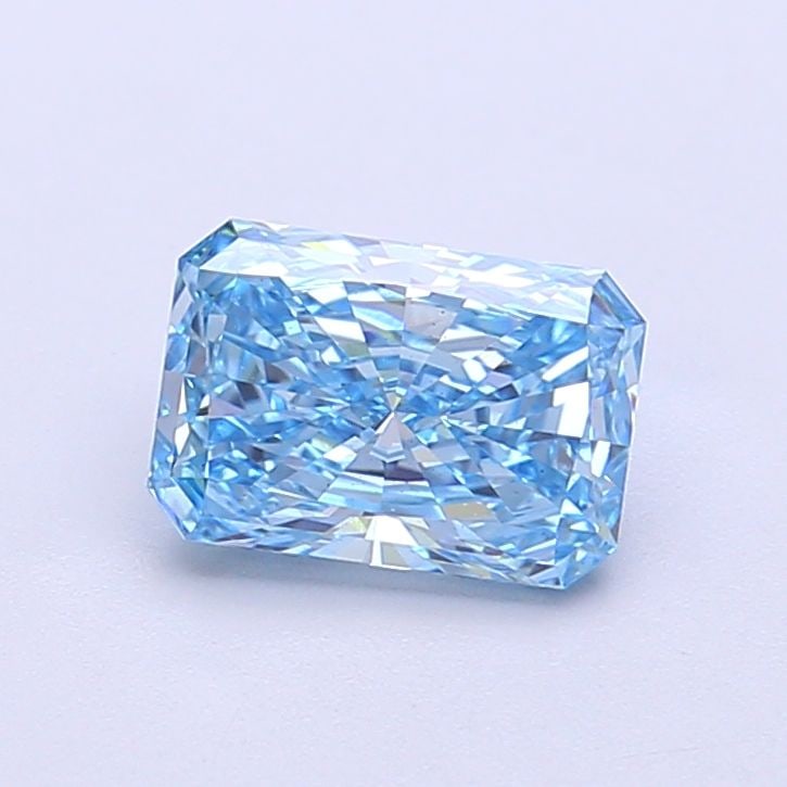 IGI Radiant 1.13ct Fancy Vivid Blue VVS2 Loose Lab Diamond: IGI Radiant 1.13ct Fancy Vivid Blue VVS2 Loose Lab Diamond Experience the breathtaking beauty of a lab-grown Fancy Vivid Blue diamond, certified by IGI as VVS2 in clarity and EX in polish and symmetry