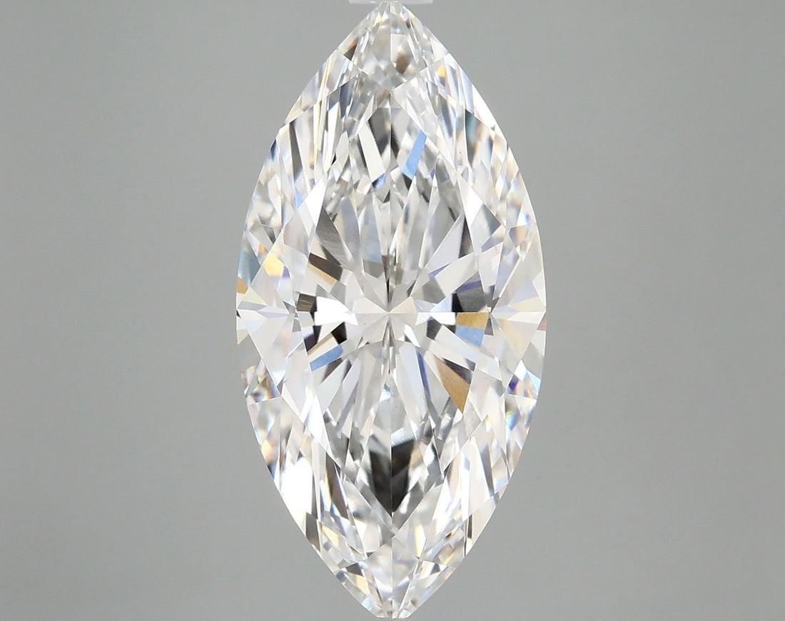 IGI Marquise Diamond, 5.09ct E VVS2, Loose: IGI Marquise Diamond, 5.09ct E VVS2, Loose Experience the brilliance of nature, without the environmental impact - this stunning 5.09ct IGI marquise diamond is a lab-grown gem that shines with excepti