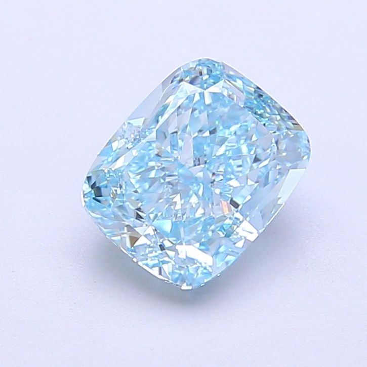 Loose Lab Diamond - IGI Cushion Modified 1.7ct Fancy Vivid Blue VVS2: Loose Lab Diamond - IGI Cushion Modified 1.7ct Fancy Vivid Blue VVS2 Experience the breathtaking beauty of a Fancy Vivid Blue lab diamond, certified by the International Gemological Institute (IGI). T