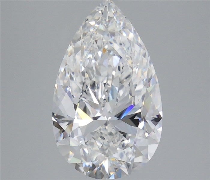 Loose Lab Diamond - IGI Pear 4.52ct E VVS2: Loose Lab Diamond - IGI Pear 4.52ct E VVS2 Experience the brilliance of a lab-grown diamond, certified by IGI as a stunning 4.52ct pear-shaped gem with exceptional clarity (VVS2) and color (E). Its EX