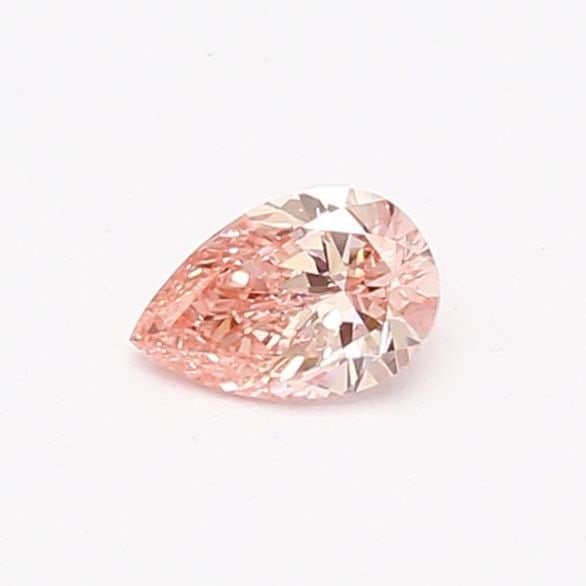 Loose Lab Diamond - Pear 0.25ct Fancy Vivid Pink VVS2: Loose Lab Diamond - Pear 0.25ct Fancy Vivid Pink VVS2 A stunning Fancy Vivid Pink lab diamond, certified VVS2 clarity and boasting exceptional polish and symmetry, shines with vibrant color in this 0.