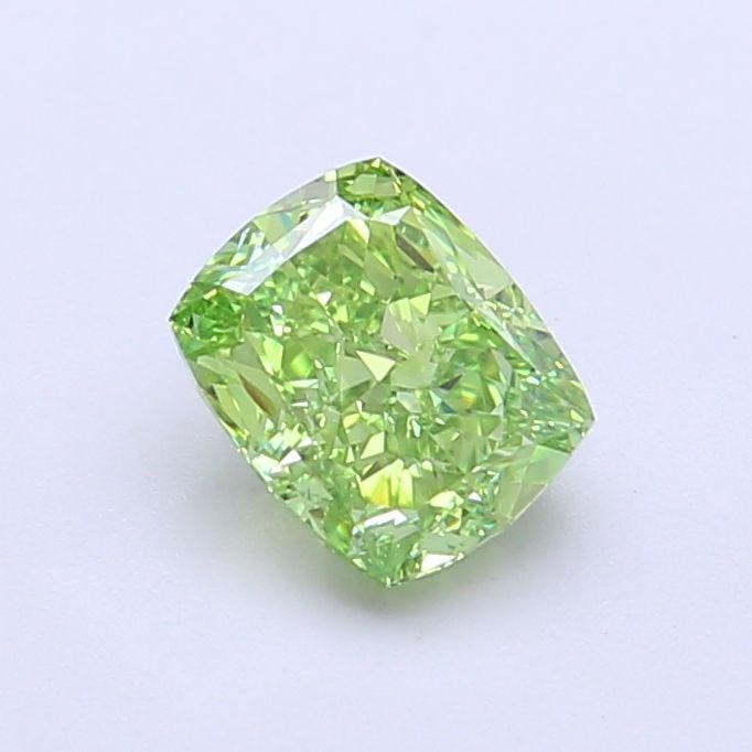 Loose 1.06ct Fancy Vivid Green VVS1 IGI Cushion Modified Diamond: Loose 1.06ct Fancy Vivid Green VVS1 IGI Cushion Modified Diamond Experience the rare beauty of a Fancy Vivid Green diamond, one of the most coveted colors in the world of gemstones. This exquisite 1.0
