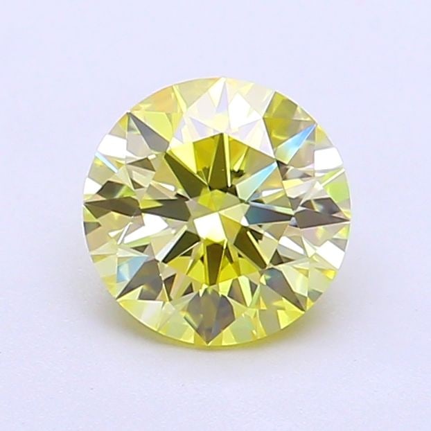 IGI Round 1.09ct Fancy Yellow VVS1 Ideal Loose Lab Diamond: IGI Round 1.09ct Fancy Yellow VVS1 Ideal Loose Lab Diamond A true gem for the discerning collector, this 1.09ct Fancy Yellow VVS1 Ideal Loose Lab Diamond boasts exceptional clarity and color, with an