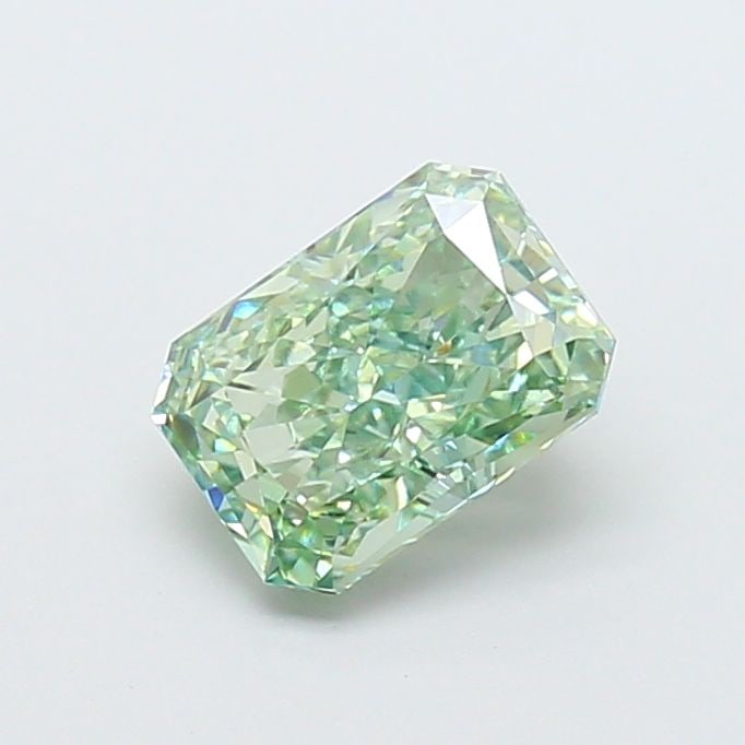 IGI Radiant 2.07ct Fancy Vivid Green VVS2 Loose Lab Diamond: IGI Radiant 2.07ct Fancy Vivid Green VVS2 Loose Lab Diamond Experience the rare beauty of a Fancy Vivid Green lab diamond, boasting exceptional clarity (VVS2) and polish (EX), with a vibrant color tha