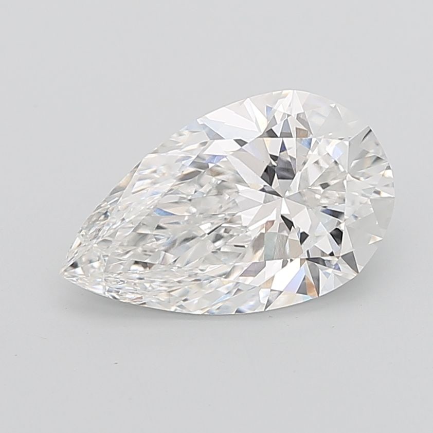 Loose Lab Diamond - IGI Pear 4.91ct E VVS2: Loose Lab Diamond - IGI Pear 4.91ct E VVS2 A stunning lab-grown diamond, certified by the International Gemological Institute (IGI), boasts exceptional clarity and color. This 4.91ct pear-shaped