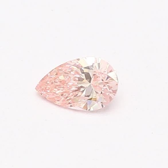 Loose Lab Diamond - Pear 0.19ct Fancy Vivid Pink VVS2: Loose Lab Diamond - Pear 0.19ct Fancy Vivid Pink VVS2 A rare and breathtakingly beautiful lab-grown diamond, this 0.19ct Fancy Vivid Pink gemstone boasts exceptional clarity (VVS2) and polish (VG), gi