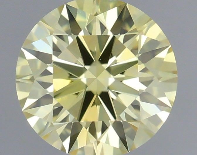 IGI Round 0.35ct Fancy Intense Yellow VVS2 Ideal Loose Lab Diamond (1 of 1)