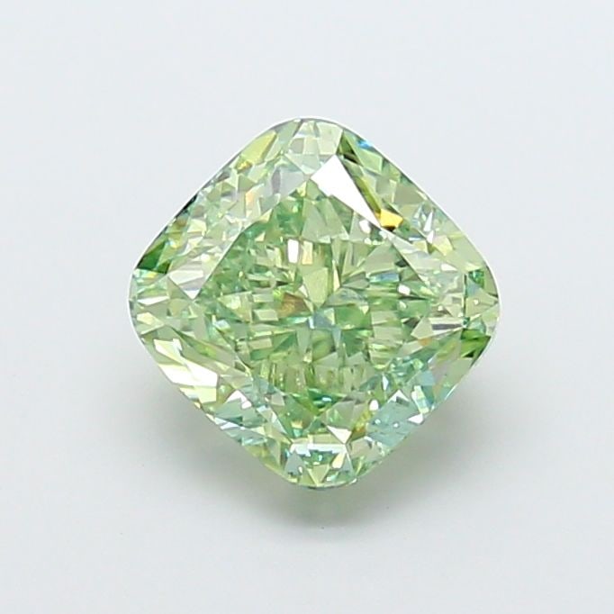 Loose Lab Diamond - IGI Cushion Modified 4.04ct Fancy Vivid Green VVS2: Loose Lab Diamond - IGI Cushion Modified 4.04ct Fancy Vivid Green VVS2 Experience the breathtaking beauty of nature in this stunning 4.04ct Fancy Vivid Green lab-grown diamond, certified by the