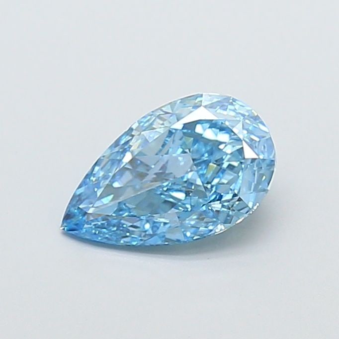 Loose Lab Diamond - IGI Pear 1.59ct Fancy Vivid Blue VVS2: Loose Lab Diamond - IGI Pear 1.59ct Fancy Vivid Blue VVS2 A stunning Fancy Vivid Blue lab diamond, certified by the International Gemological Institute (IGI), boasts exceptional clarity and polish wit