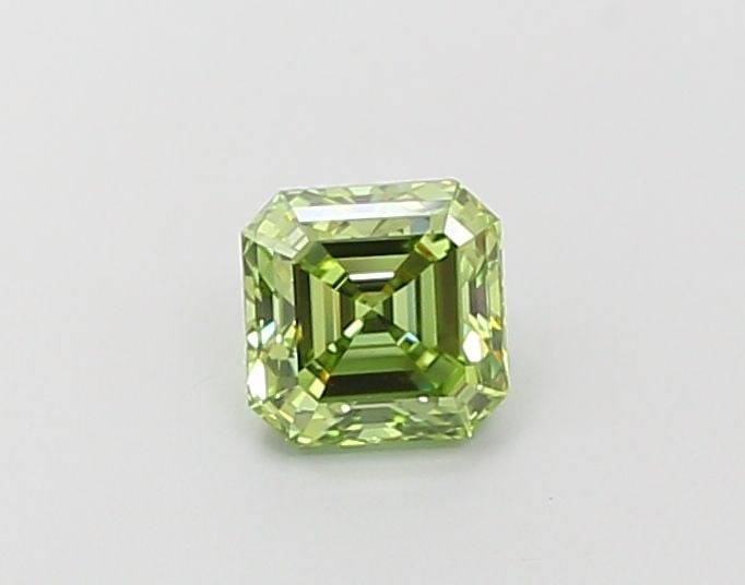 IGI Square Emerald 0.99ct Fancy Vivid Green VVS2 Loose Lab Diamond: IGI Square Emerald 0.99ct Fancy Vivid Green VVS2 Loose Lab Diamond Experience the rare beauty of a Fancy Vivid Green lab-grown diamond, certified by IGI and boasting exceptional clarity (VVS2) and cut