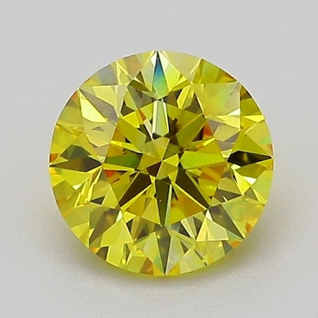 IGI Round 1.07ct Fancy Vivid Yellow VVS1 Loose Lab Diamond: IGI Round 1.07ct Fancy Vivid Yellow VVS1 Loose Lab Diamond Experience the brilliance of nature in a lab-grown wonder, this 1.07ct Fancy Vivid Yellow VVS1 diamond shines with exceptional clarity and co