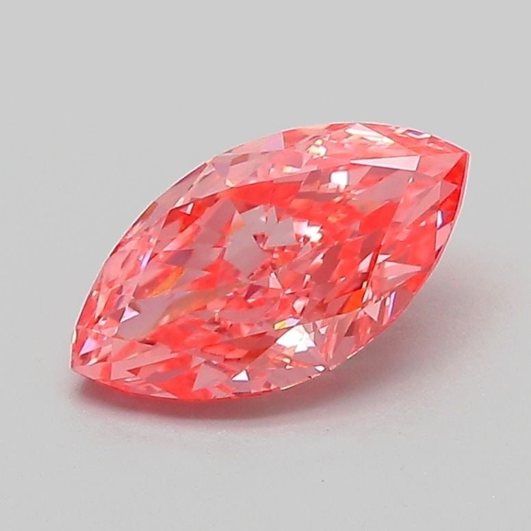 IGI Marquise 1.02ct Fancy Vivid Pink VVS2 Loose Lab Diamond: IGI Marquise 1.02ct Fancy Vivid Pink VVS2 Loose Lab Diamond Experience the unparalleled beauty of nature with this exquisite, lab-grown Fancy Vivid Pink diamond, certified by IGI as VVS2 in clarity an