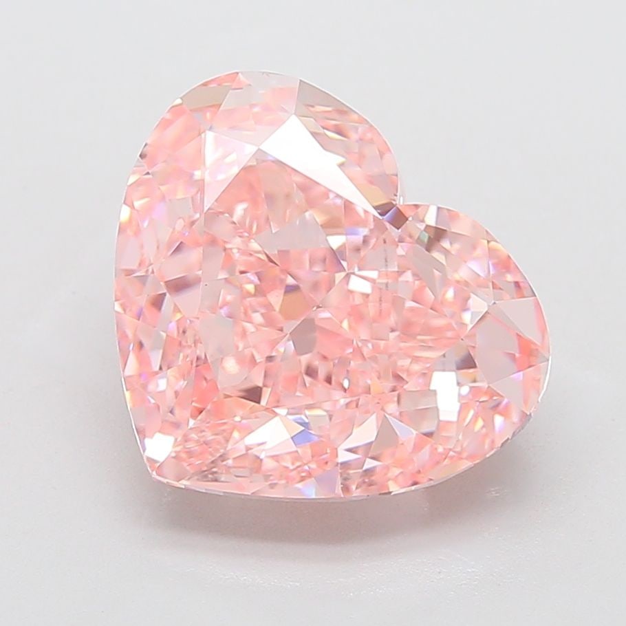 Loose Lab Diamond - IGI Heart 10.1ct Fancy Vivid Pink VVS2: Loose Lab Diamond - IGI Heart 10.1ct Fancy Vivid Pink VVS2 Experience the unparalleled beauty of a lab-grown diamond, certified by the International Gemological Institute (IGI) as Fancy Vivid Pink, VV