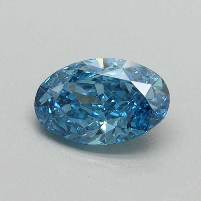IGI Oval 0.62ct Fancy Vivid Blue VVS2 Loose Lab Diamond (1 of 1)