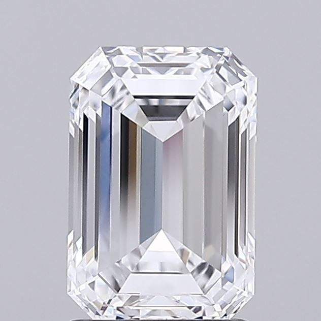 Loose Lab Diamond - IGI Emerald 1.87ct D VVS2: Loose Lab Diamond - IGI Emerald 1.87ct D VVS2 A stunning lab-grown emerald diamond, certified by the International Gemological Institute (IGI), boasts exceptional clarity and color with a VVS2 grade a