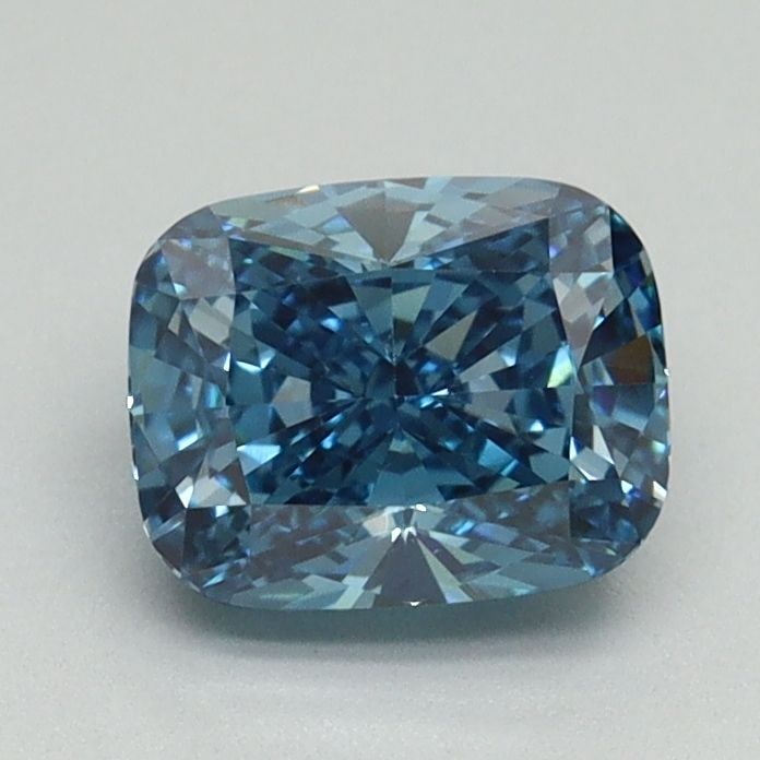 Loose Lab Diamond - IGI Cushion Brilliant 1.15ct Fancy Vivid Blue VVS2: Loose Lab Diamond - IGI Cushion Brilliant 1.15ct Fancy Vivid Blue VVS2 Experience the breathtaking beauty of a lab-grown diamond, certified by the International Gemological Institute (IGI) as Fancy Vi