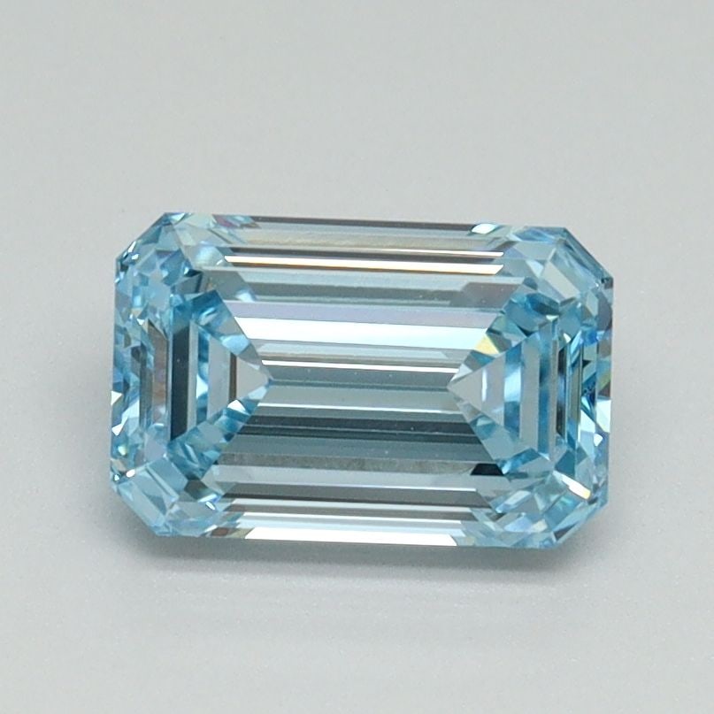 Loose Lab Diamond - IGI Emerald 1.2ct Fancy Intense Blue VVS2: Loose Lab Diamond - IGI Emerald 1.2ct Fancy Intense Blue VVS2 Experience the rare beauty of a lab-grown diamond, certified by IGI as an Emerald 1.2ct Fancy Intense Blue VVS2. This exquisite stone boas