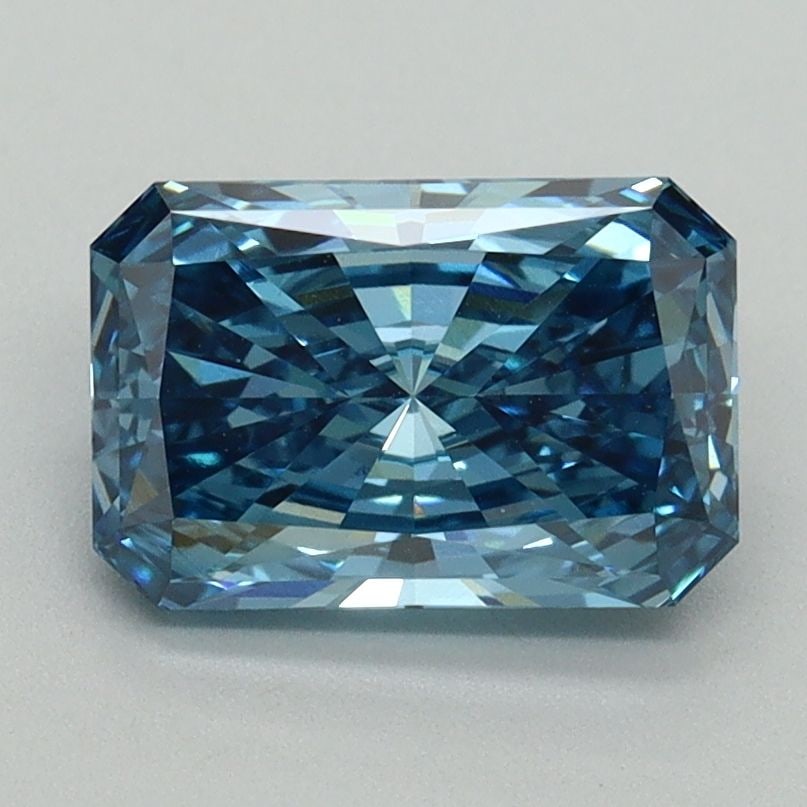 IGI Radiant 1.61ct Fancy Vivid Blue VVS2 Loose Lab Diamond: IGI Radiant 1.61ct Fancy Vivid Blue VVS2 Loose Lab Diamond Experience the rare beauty of a Fancy Vivid Blue diamond, one of the most elusive and coveted colors in nature. This exquisite 1.61ct lab-gro