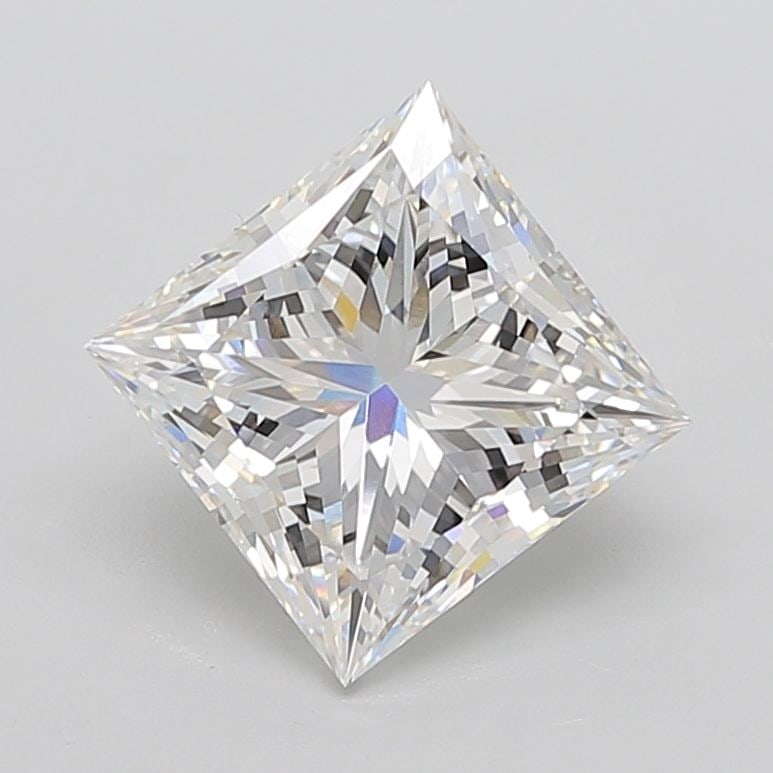 IGI Princess 5.21ct E VVS2 Loose Lab Diamond: IGI Princess 5.21ct E VVS2 Loose Lab Diamond Experience the exceptional beauty of this 5.21ct IGI Princess lab-grown diamond, boasting an impressive E color and VVS2 clarity grade for unparalleled bri