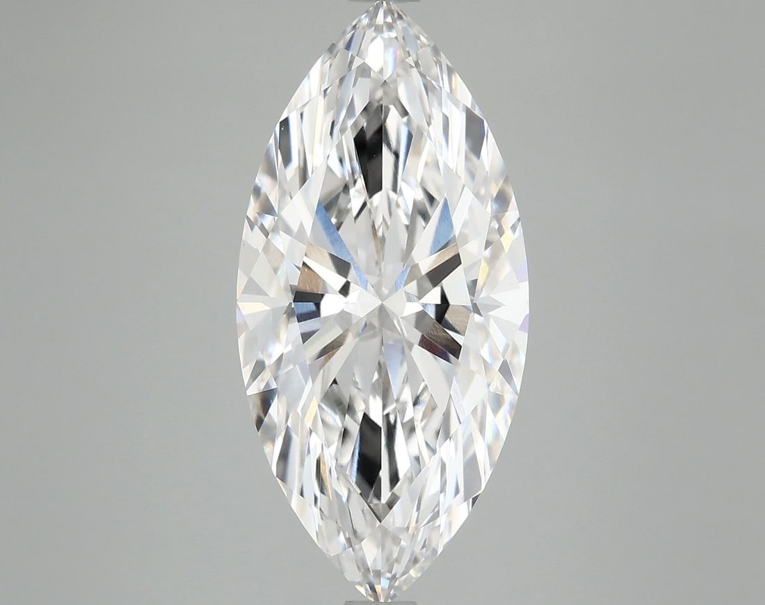 IGI Marquise 5.09ct F VVS2 Loose Lab Diamond: IGI Marquise 5.09ct F VVS2 Loose Lab Diamond Experience the beauty of nature in a lab-grown diamond, certified by IGI as F color, VVS2 clarity, and boasting exceptional cut, polish, and symmetry. This