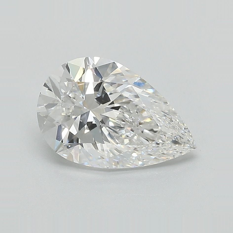 Loose Lab Diamond - IGI Pear 4.01ct E VVS2: Loose Lab Diamond - IGI Pear 4.01ct E VVS2 A rare and exceptional lab-grown diamond, this 4.01ct IGI-certified pear-cut gem boasts an impressive clarity grade of VVS2 and a vibrant color of E, giving