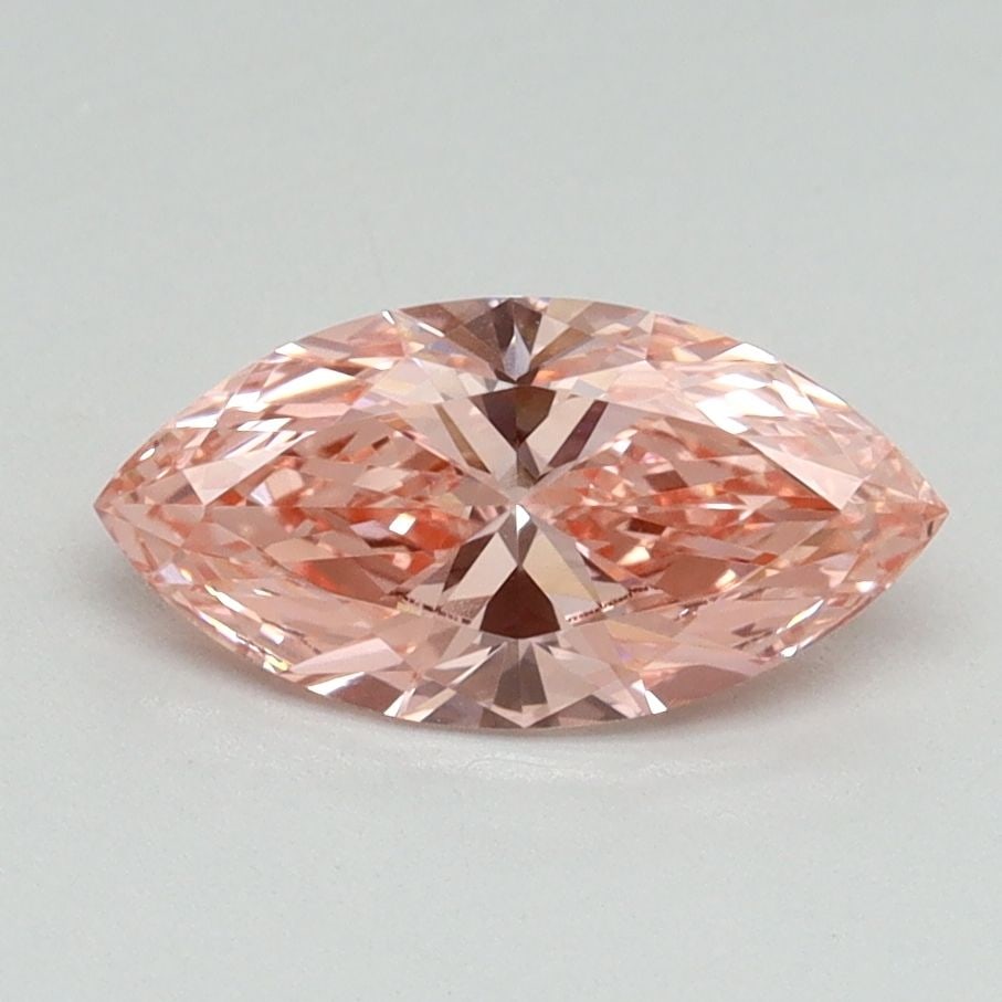 IGI Marquise 1.01ct Fancy Vivid Pink VVS2 Loose Lab Diamond: IGI Marquise 1.01ct Fancy Vivid Pink VVS2 Loose Lab Diamond A true gem for the modern collector, this 1.01ct IGI certified fancy vivid pink lab diamond boasts exceptional clarity and color, with a vib
